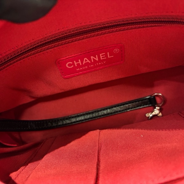 【95新 ✨ 全網最低價!】Chanel 流浪包 山形紋 小號 黑色 金扣-9