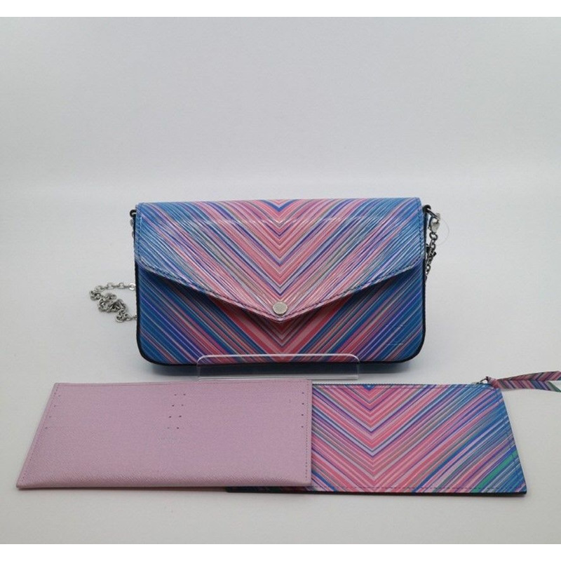 【包稅】LOUIS VUITTON M62768 Felicie 手拿包斜背包 4110966017-0