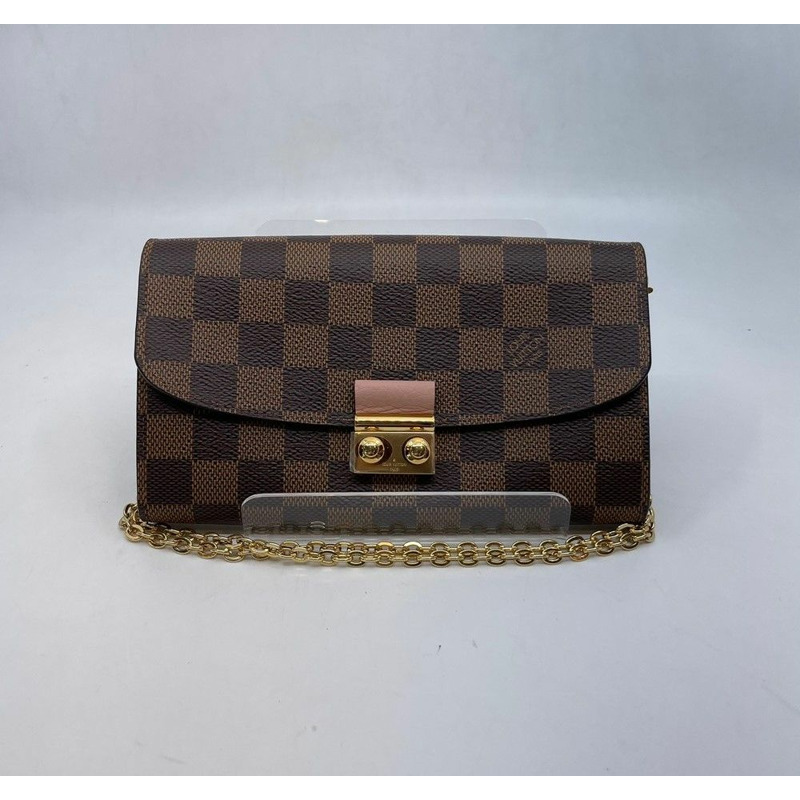 【包稅】LOUIS VUITTON CroiSET 皮夾鏈條斜背包 N61273-0