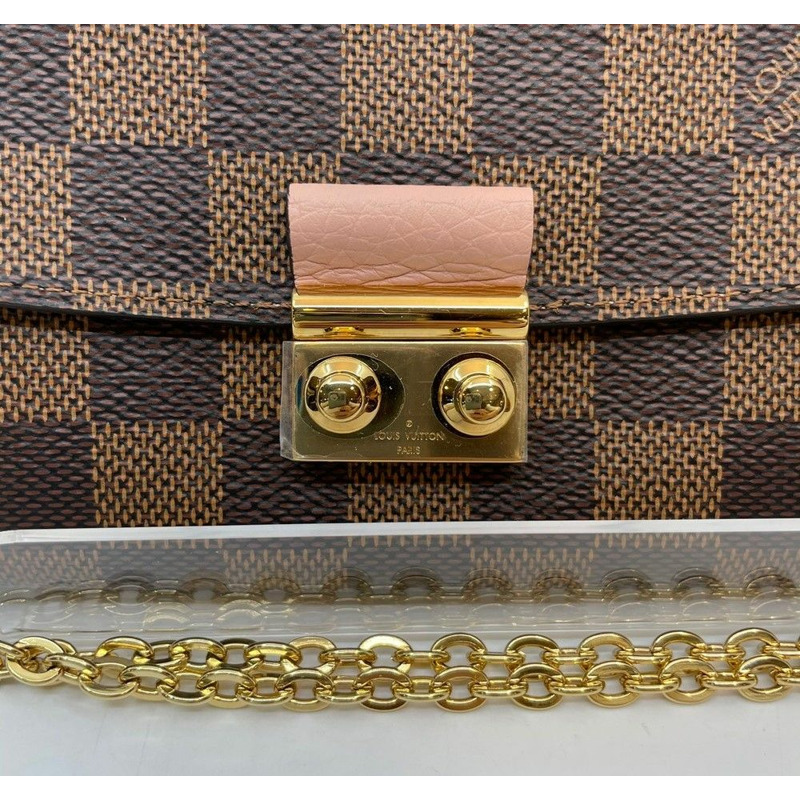 【包稅】LOUIS VUITTON CroiSET 皮夾鏈條斜背包 N61273-1