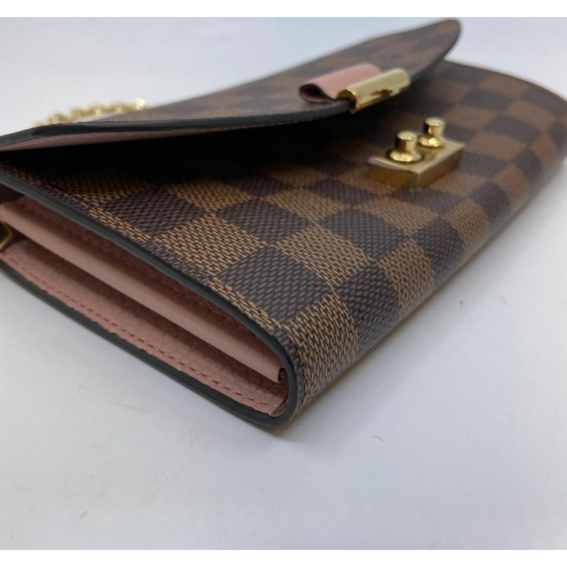 【包稅】LOUIS VUITTON CroiSET 皮夾鏈條斜背包 N61273-5