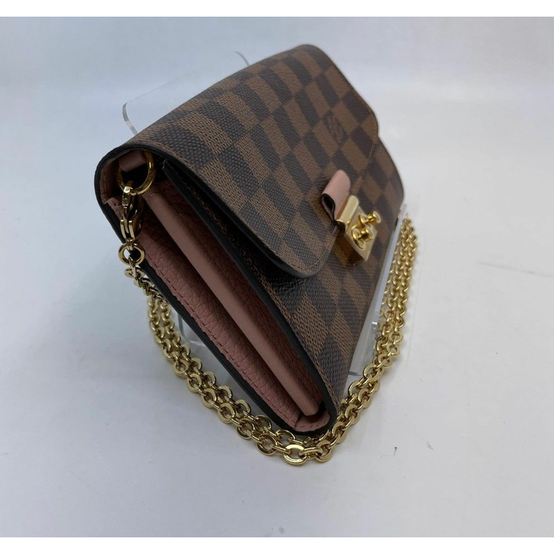 【包稅】LOUIS VUITTON CroiSET 皮夾鏈條斜背包 N61273-10