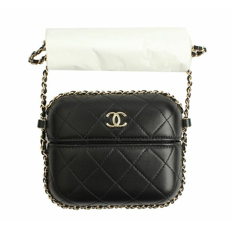 【包稅】CHANEL 黑色金色鏈條迷你斜背包系列-0