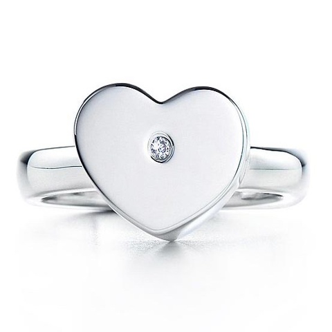 Tiffany & co 愛心鑽石戒指