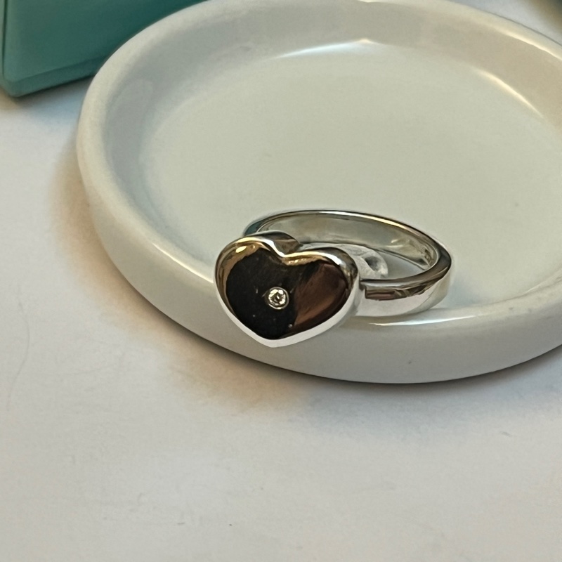 Tiffany & co 愛心鑽石戒指-12