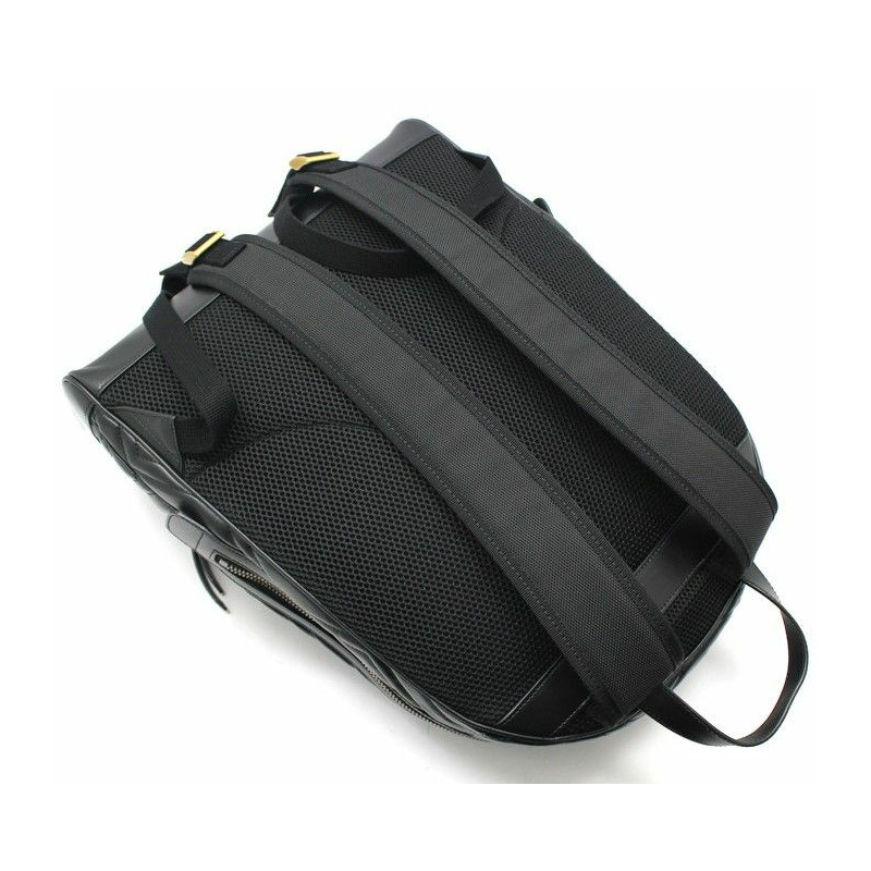 【包稅】GUCCI 黑色馬特拉塞凸紋 V 型 Marmont 背包 523405-1