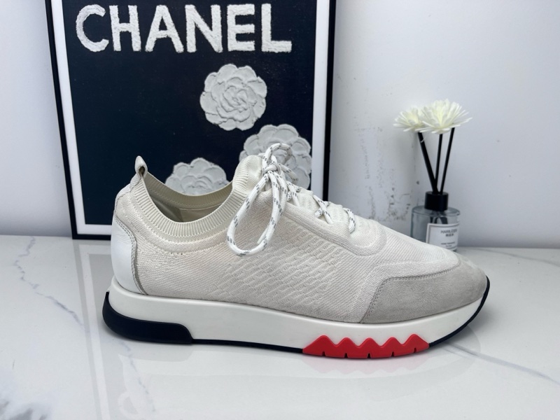 97新Hermes愛馬仕 白色針織運動鞋 42.5碼 無附件-5