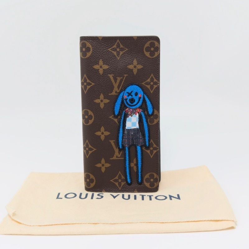 LV 秀款brazza長款印花錢包10*19 99新配件塵袋-0