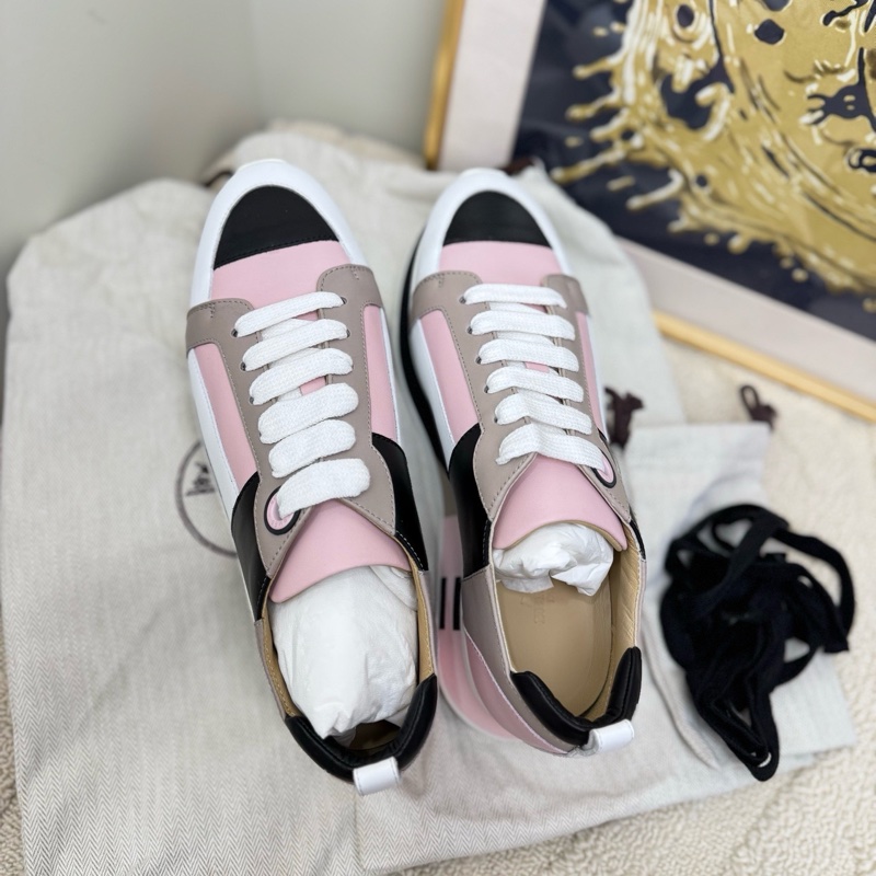 閒置新Hermes/愛馬仕 粉色拼色運動鞋37碼 有塵袋-0