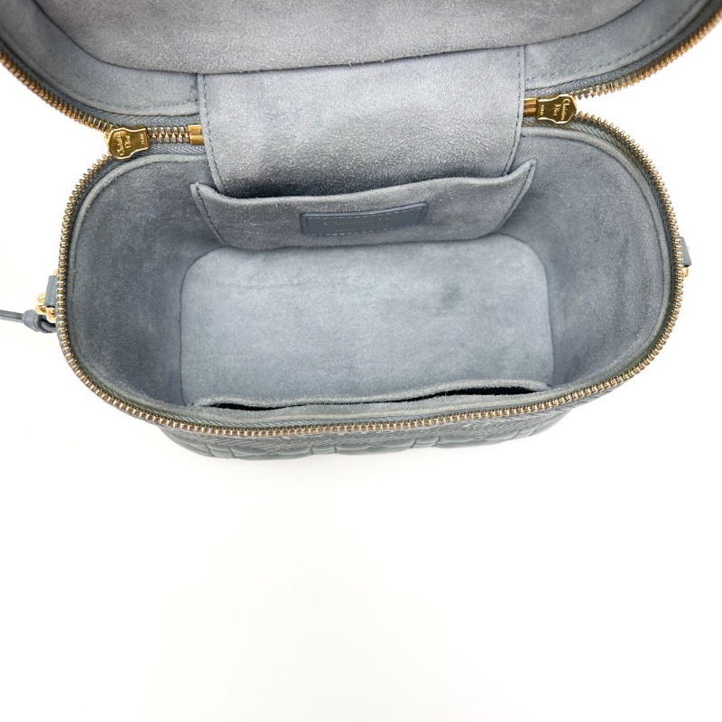 DIOR TraveIVanity霧霾藍小號化妝盒18*13*10.5 98新配件盒子塵袋-2