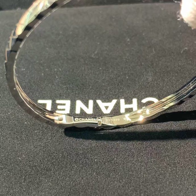 Chanel香奈兒白金窄版 coco crush 菱格紋手鐲S碼 24年購入-3