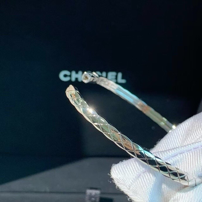 Chanel香奈兒白金窄版 coco crush 菱格紋手鐲S碼 24年購入-5