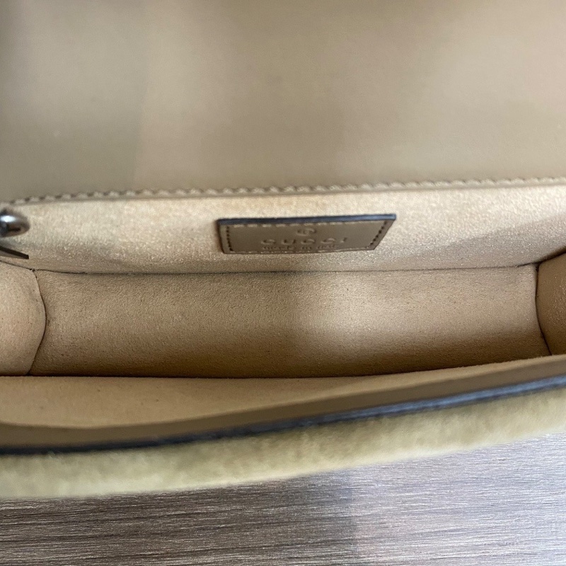 GUCCI老花mini酒神單肩斜挎鏈條包 99新 16.5*10*3.5配件:盒子塵袋-2