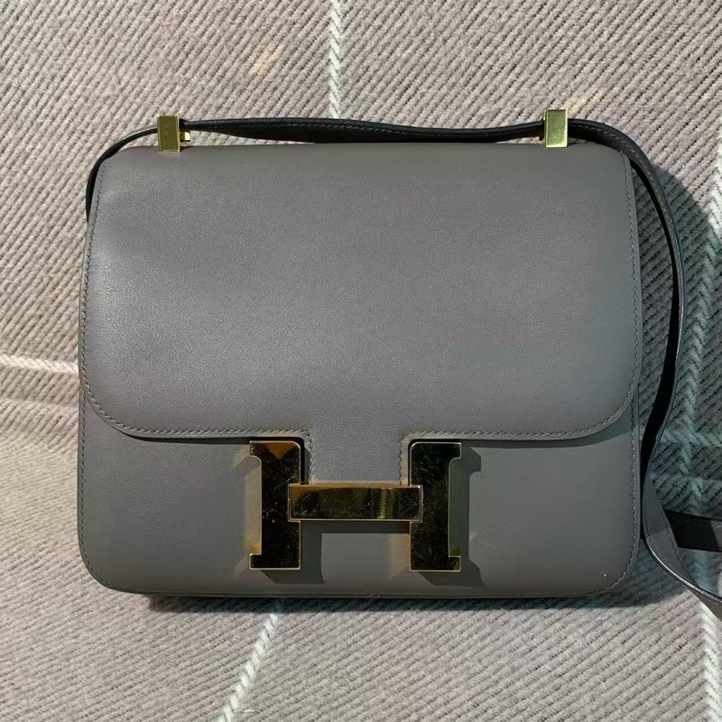 二手98新Hermes愛馬仕Constance康康23 8F swift皮金扣T刻，配件塵袋-0