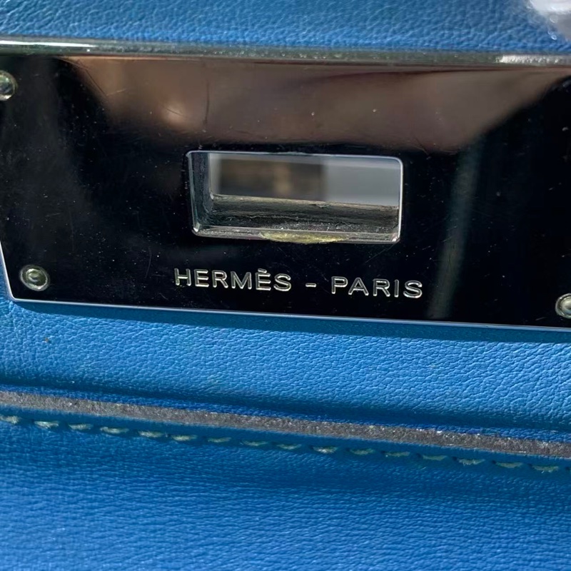 二手Hermes愛馬仕toolbox牛奶盒26，包身有划痕磨損污澤，內里有水印髒，R刻-11