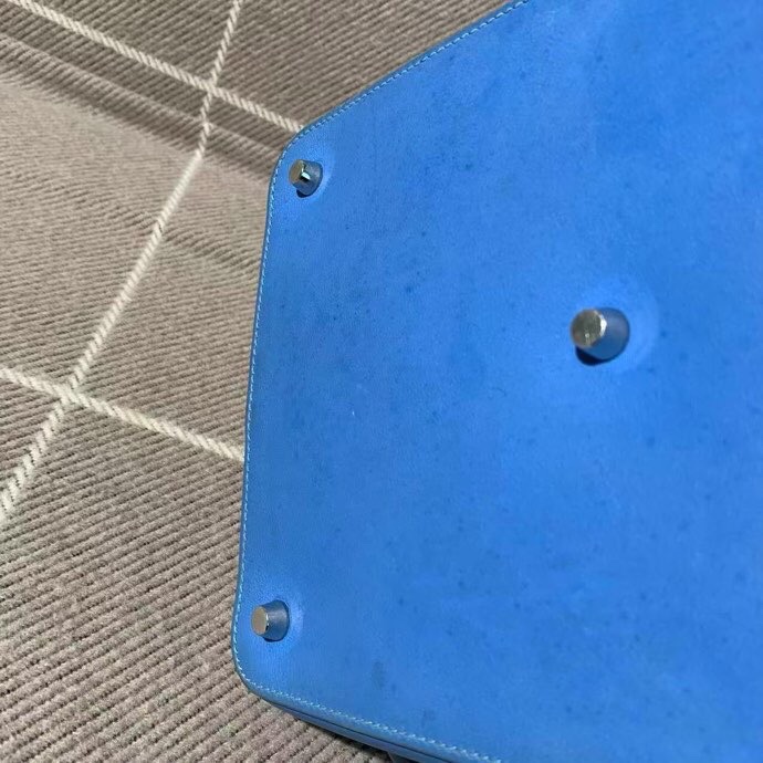 二手Hermes愛馬仕toolbox牛奶盒26，包身有划痕磨損污澤，內里有水印髒，R刻-13