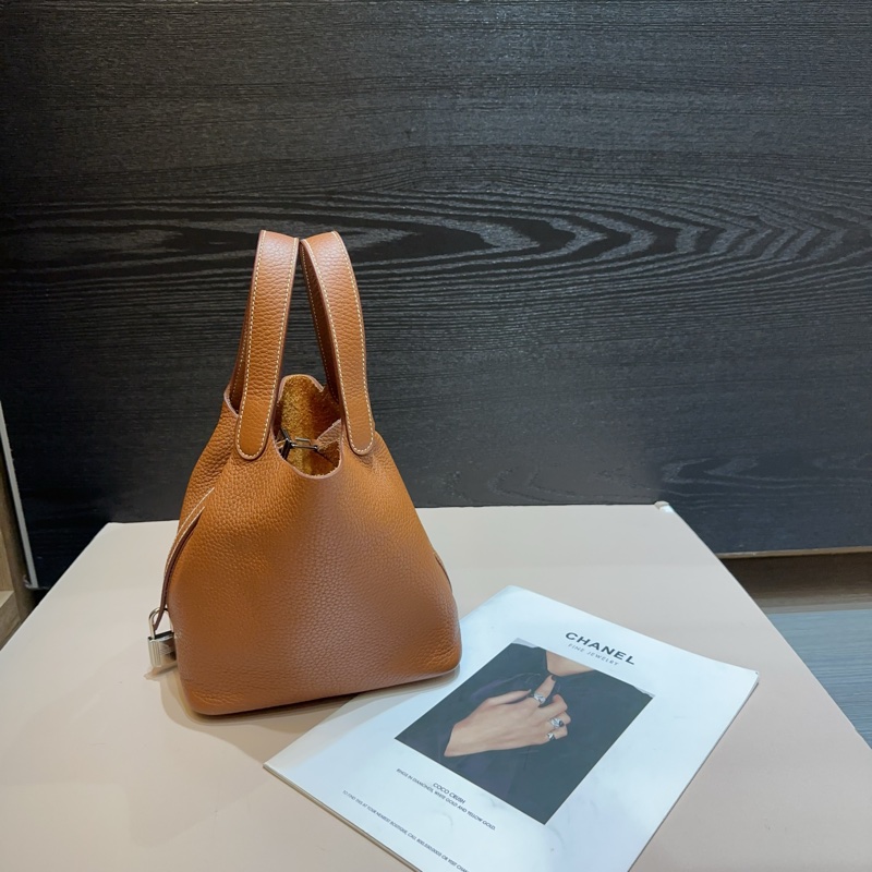 Hermes 37金棕銀釦Picotin 18菜籃子手提包-2