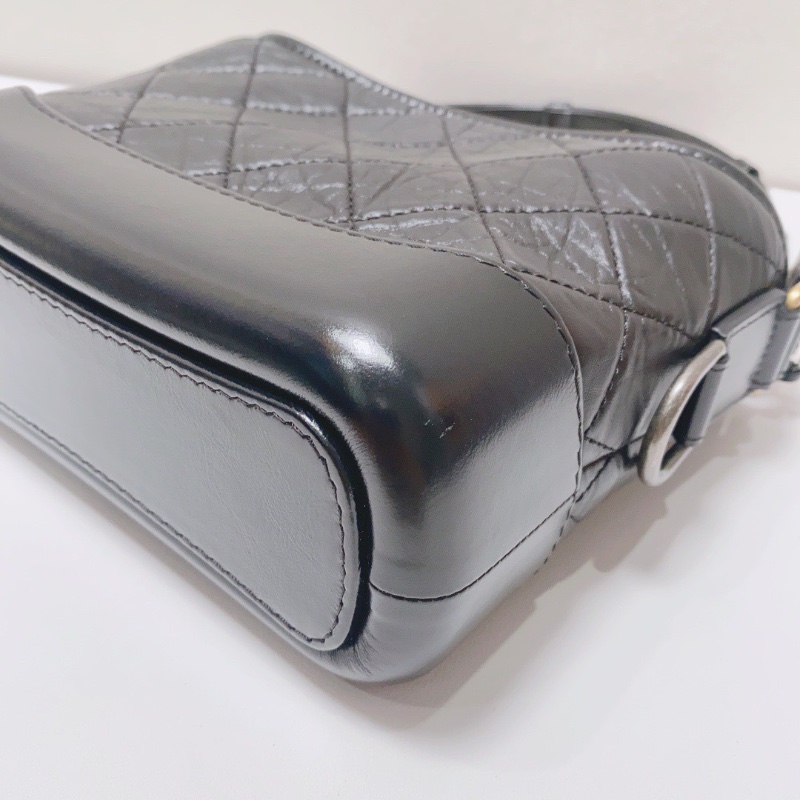 Chanel黑金小號芯片款流浪鏈條肩背包98新配件塵袋20×8×15cm-5