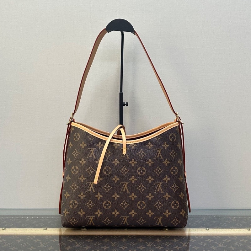 LV老花Carryall小號子母肩背斜背包全新閒置29*24*14配件盒子塵袋-6