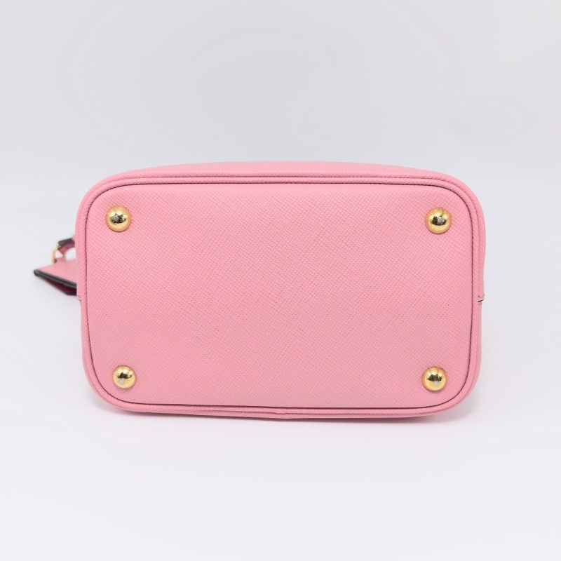 PRADA粉金Panier水桶肩背水桶包98新22*23*13配件塵袋-4