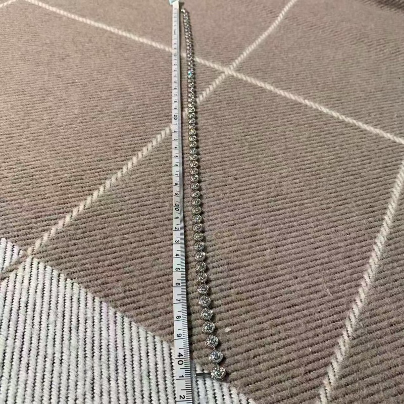 Tiffany CIRCLET系列白金圓形鑽石項鍊,超級閃耀-5