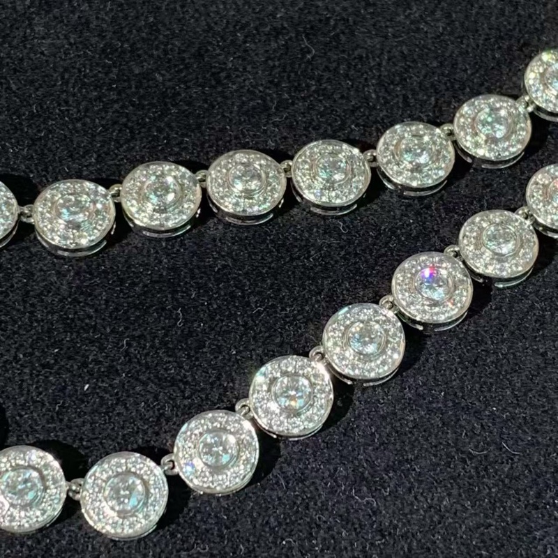 Tiffany CIRCLET系列白金圓形鑽石項鍊,超級閃耀-6