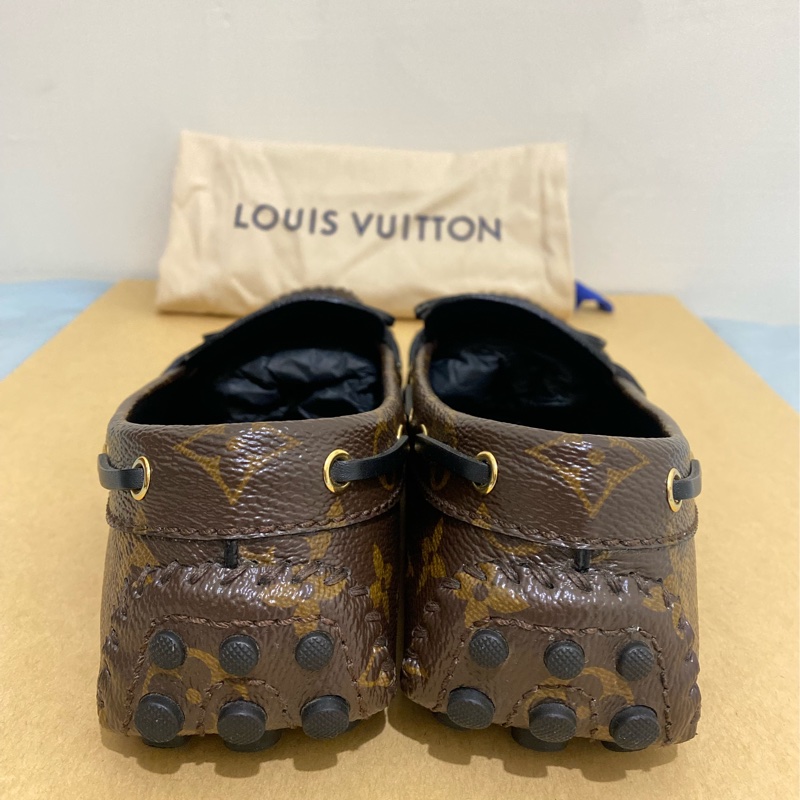 Louis Vuitton 路易威登 老花 綁帶豆豆休閒鞋 女鞋 37號 95新-1