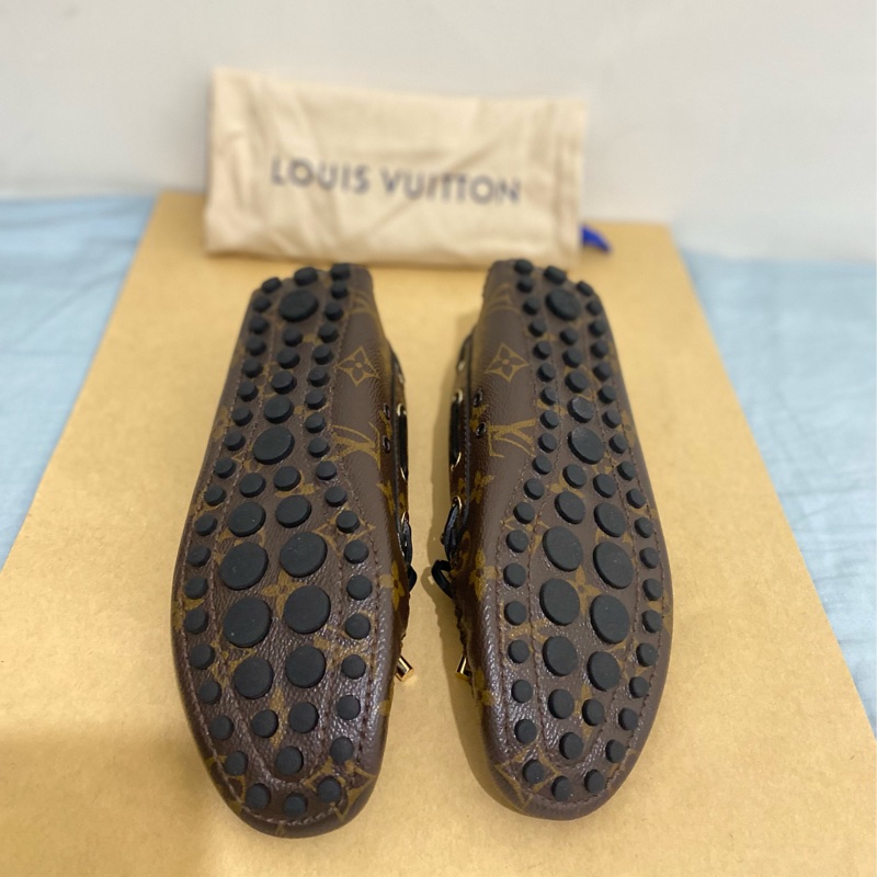 Louis Vuitton 路易威登 老花 綁帶豆豆休閒鞋 女鞋 37號 95新-2