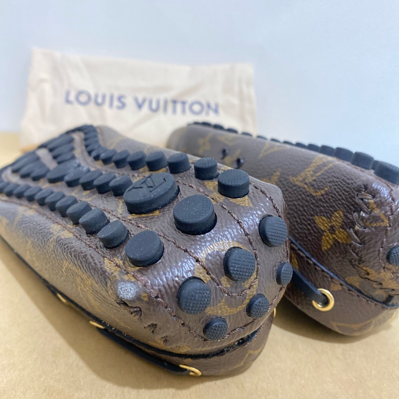 Louis Vuitton 路易威登 老花 綁帶豆豆休閒鞋 女鞋 37號 95新-4