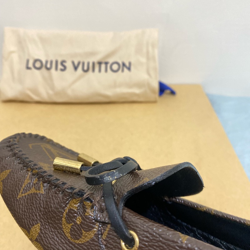 Louis Vuitton 路易威登 老花 綁帶豆豆休閒鞋 女鞋 37號 95新-7