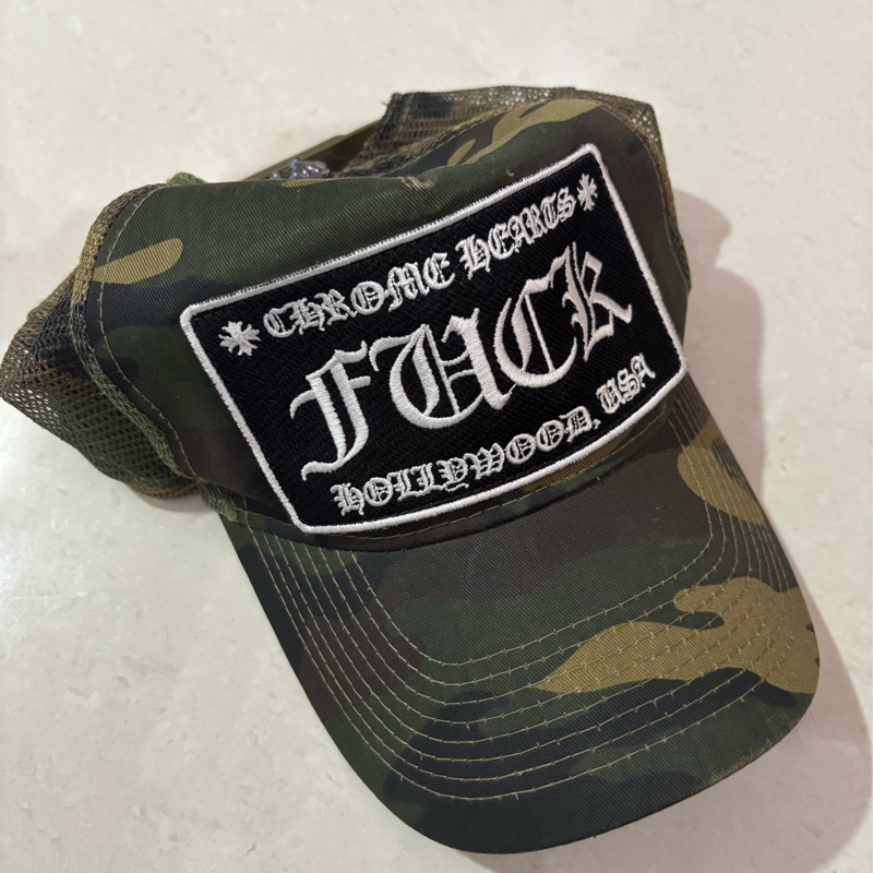 Chromehearts CH 克羅心 經典迷彩貼布網帽 卡車司機帽 onesize-0