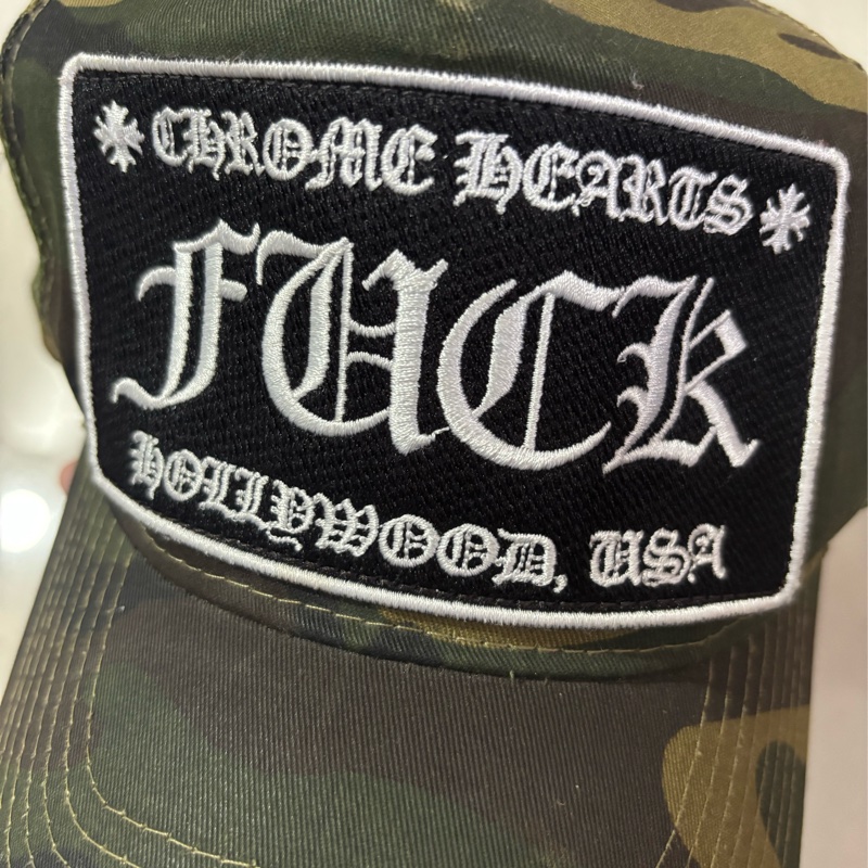 Chromehearts CH 克羅心 經典迷彩貼布網帽 卡車司機帽 onesize-5