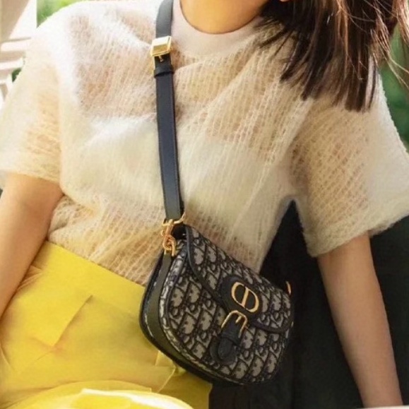 ✨Dior 99新閒置全套 只要專櫃半價❤️‍🔥老花Bobby 馬鞍包-1