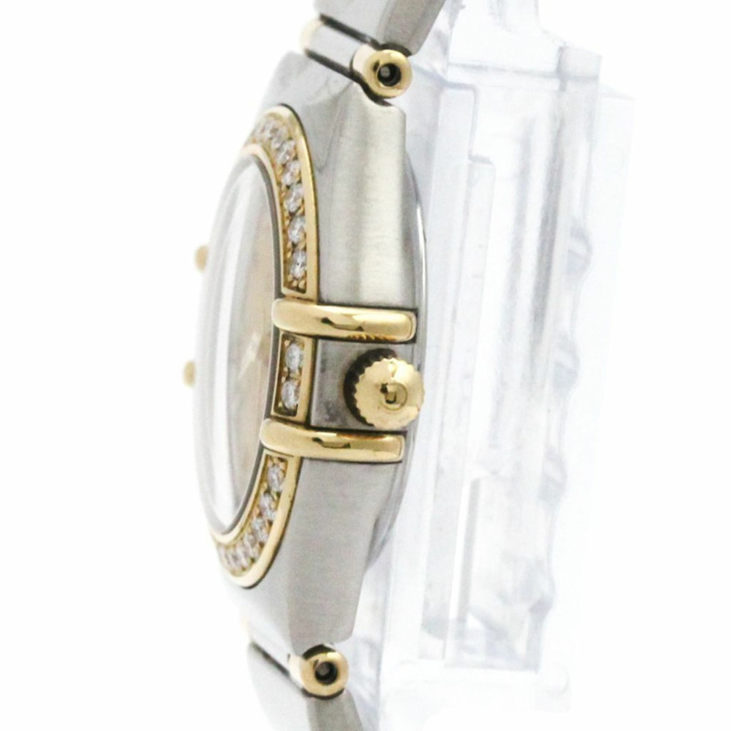 歐米茄星座系列鑽石18K金精鋼腕錶1367.10拋光款-3