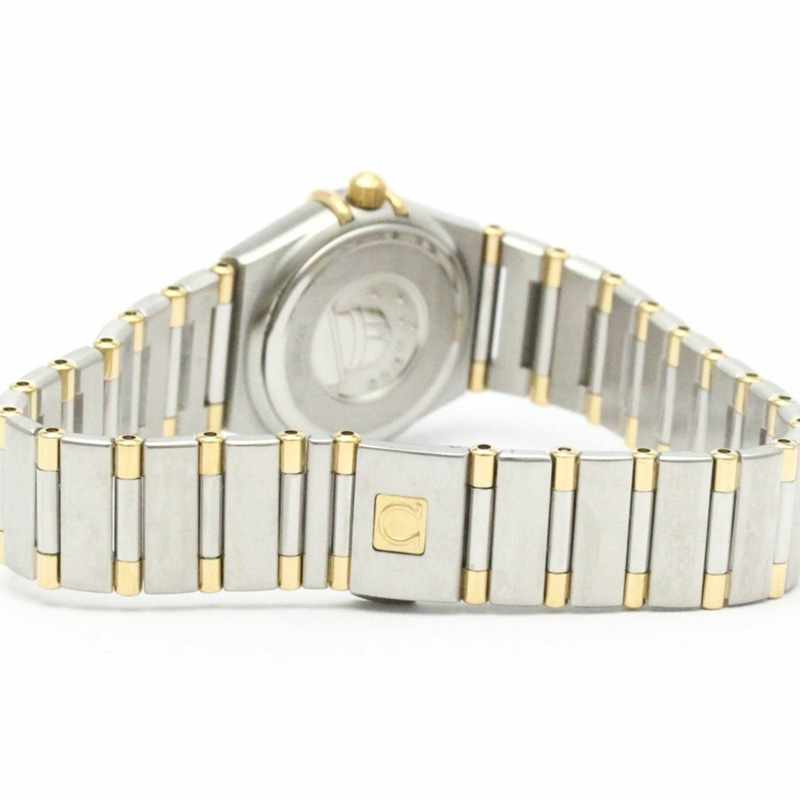 歐米茄星座系列鑽石18K金精鋼腕錶1367.10拋光款-4