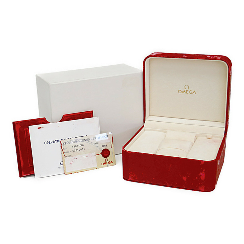 歐米茄星座系列鑽石18K金精鋼腕錶1367.10拋光款-5