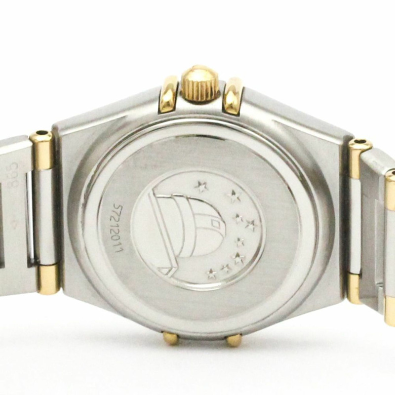 歐米茄星座系列鑽石18K金精鋼腕錶1367.10拋光款-6