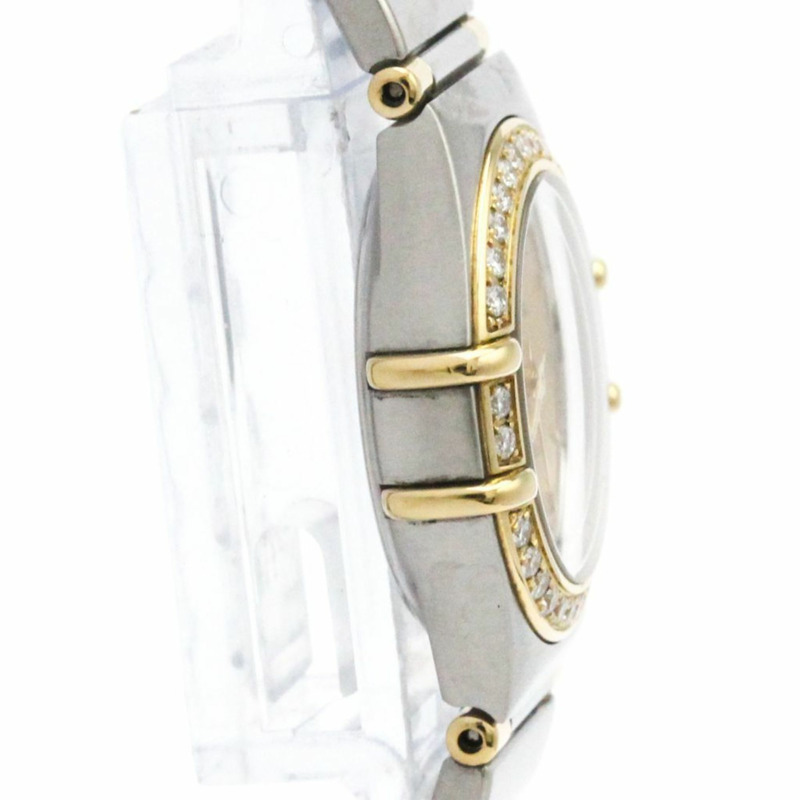 歐米茄星座系列鑽石18K金精鋼腕錶1367.10拋光款-8