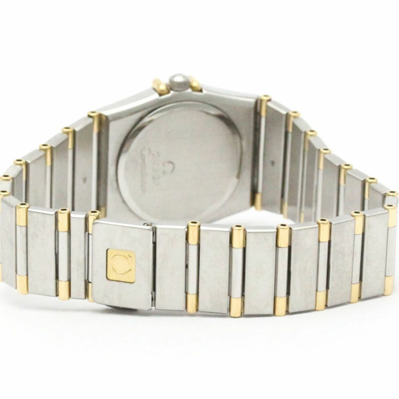 歐米茄星座系列18K金精鋼女錶795.1080拋光款-4