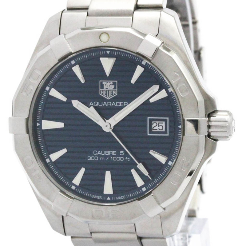 TAG HEUER 豪雅競潛系列 Calibre 5 精鋼自動腕錶 WAY2112 拋光款-0