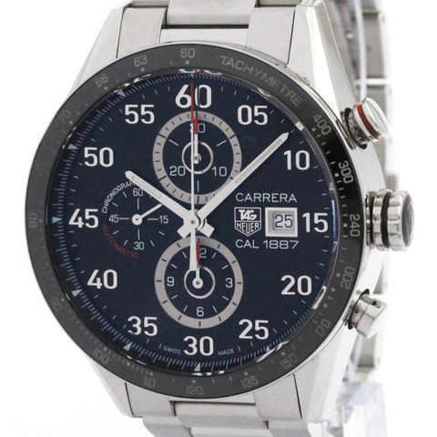 TAG HEUER 豪雅卡萊拉系列 Calibre 1887 計時碼錶 精鋼腕錶 CAR2A10 拋光款