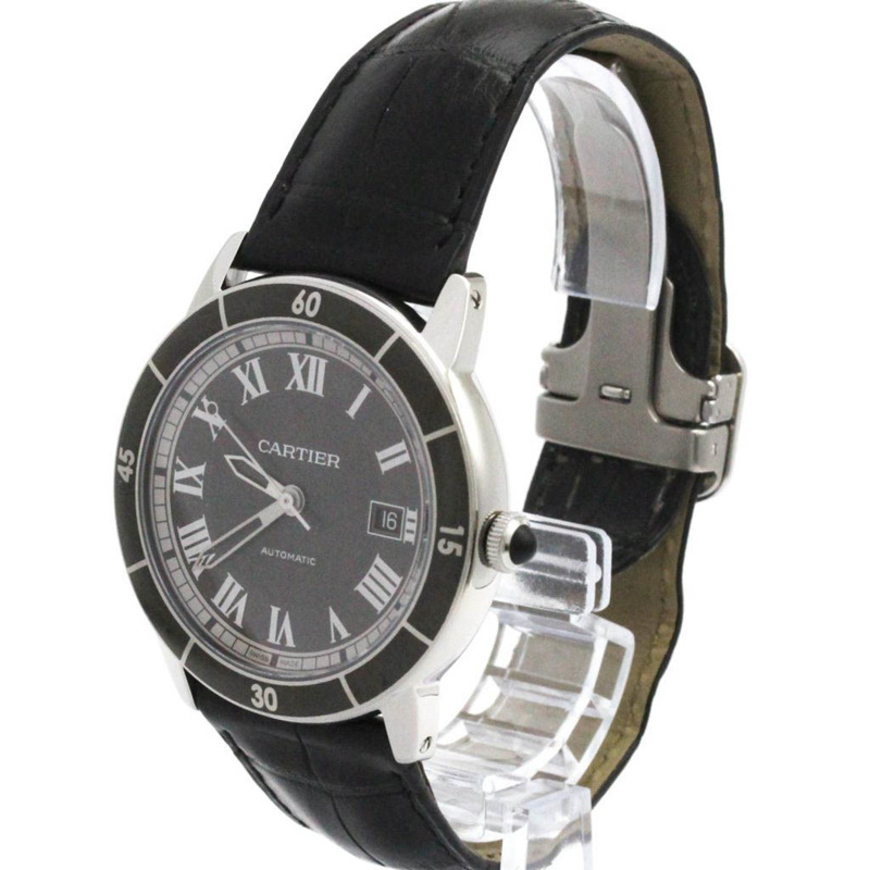 CARTIER Ronde Croisiere De Cartier 鋼質自動男式手錶 WSRN0003 拋光-1
