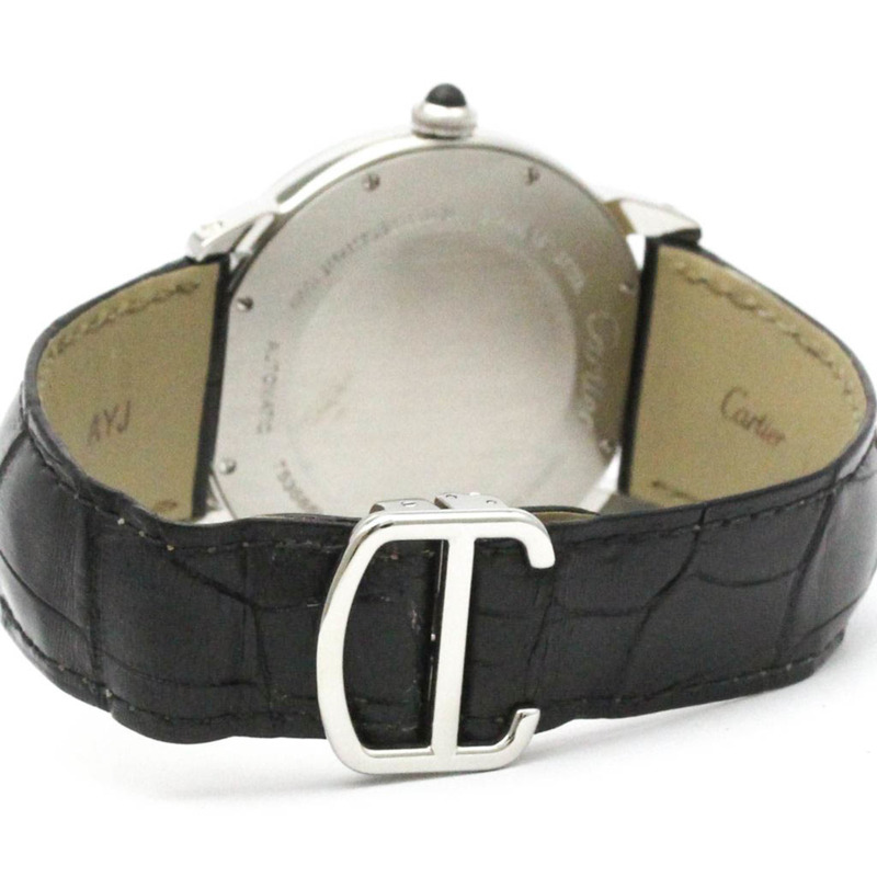 CARTIER Ronde Croisiere De Cartier 鋼質自動男式手錶 WSRN0003 拋光-4