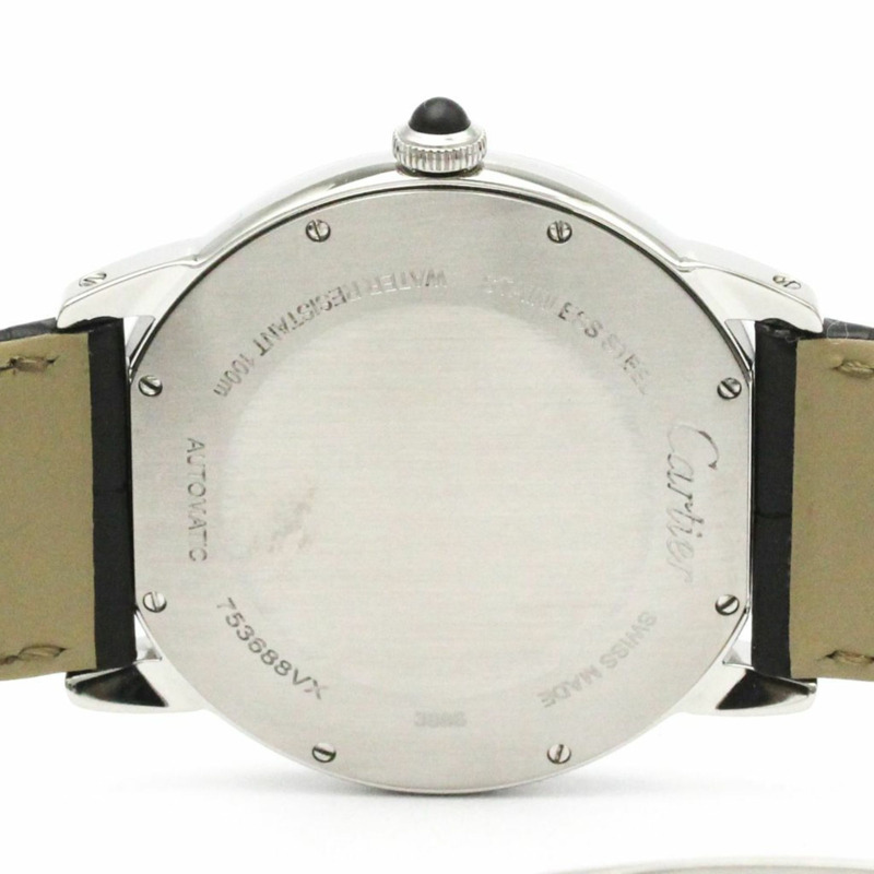 CARTIER Ronde Croisiere De Cartier 鋼質自動男式手錶 WSRN0003 拋光-5