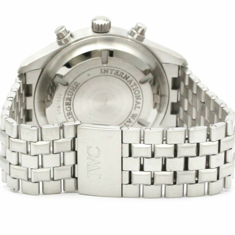 萬國錶飛行員系列計時腕錶，精鋼自動上鍊腕錶 IW371704 拋光款-3