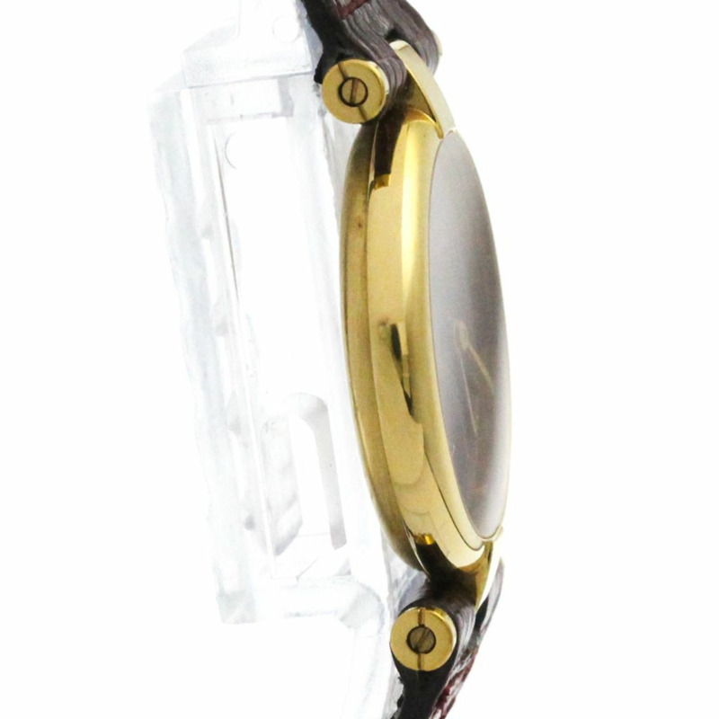 卡地亞 Must Vendome 鍍金石英女士腕錶-8