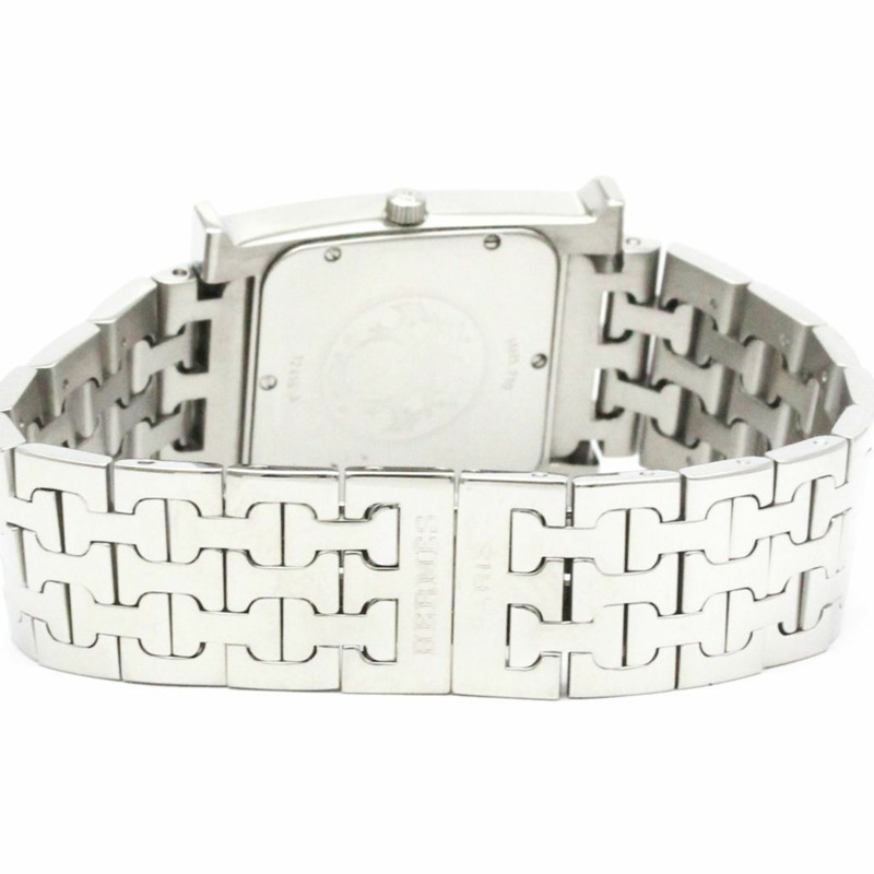 愛馬仕 H 系列不鏽鋼石英男士腕錶 HH1.710 拋光款-4