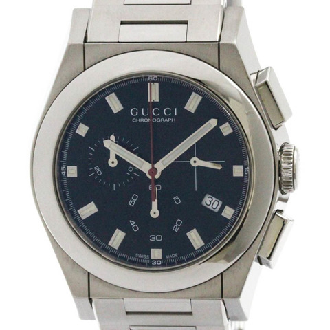 GUCCI Pantheon 不銹鋼石英男士手錶 YA115235