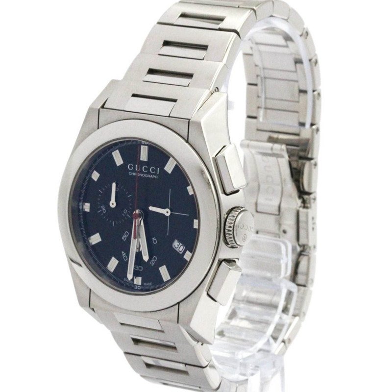 GUCCI Pantheon 不銹鋼石英男士手錶 YA115235-1