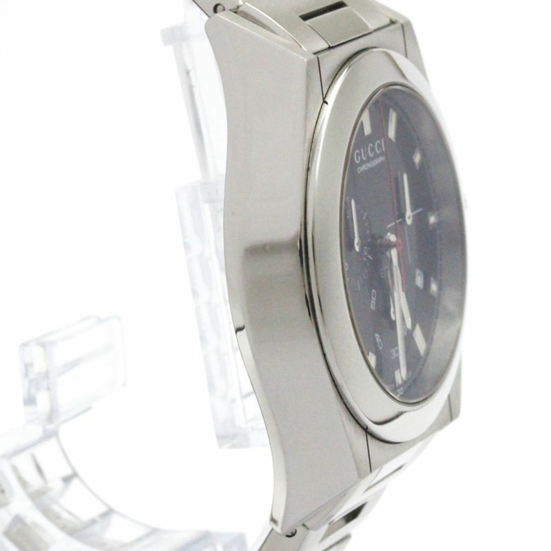 GUCCI Pantheon 不銹鋼石英男士手錶 YA115235-8